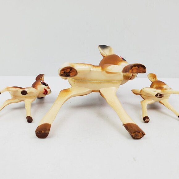 Bambi Deer Vintage WDP Walt Disney Production Toy Figurines Plastic Set of 3 - Picture 5 of 8